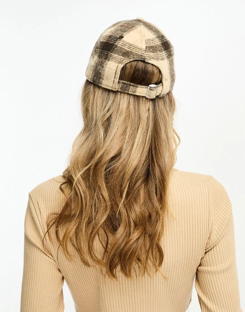 商品New Era|New Era NY tartan check cap in beige,价格¥133,第3张图片详细描述