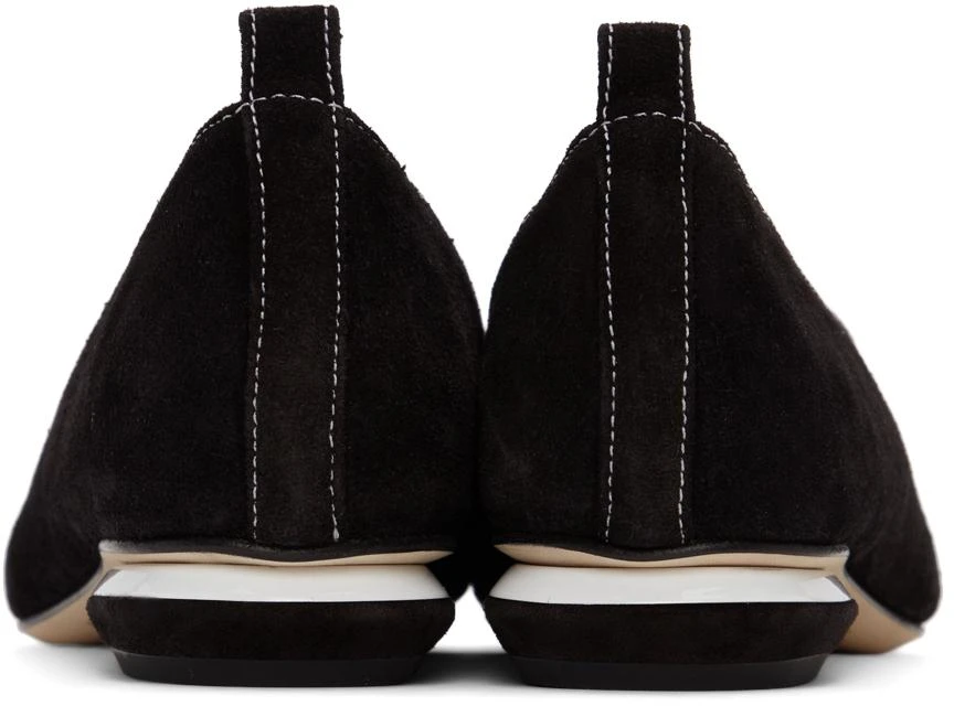 商品Nicholas Kirkwood|Black & White Suede Beya Loafers,价格¥4115,第4张图片详细描述