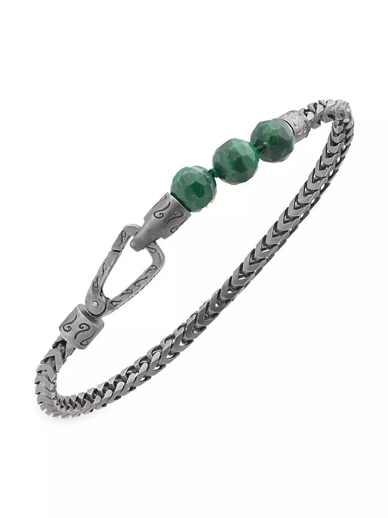 商品Marco Dal Maso|Jade &amp; Silver Ulysses Single 5-Bead Bracelet,价格¥2698,第1张图片