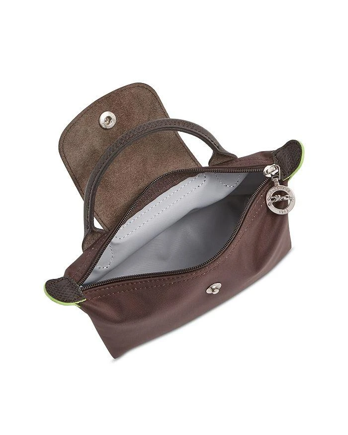 商品Longchamp|女式 Le Pliage 绿色迷你手拿包,价格¥813,第3张图片详细描述