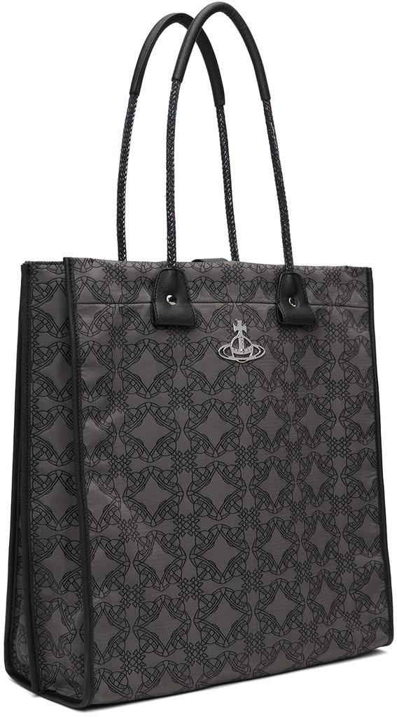 商品Vivienne Westwood|Black & Gray Tommy Tote,价格¥4412,第4张图片详细描述