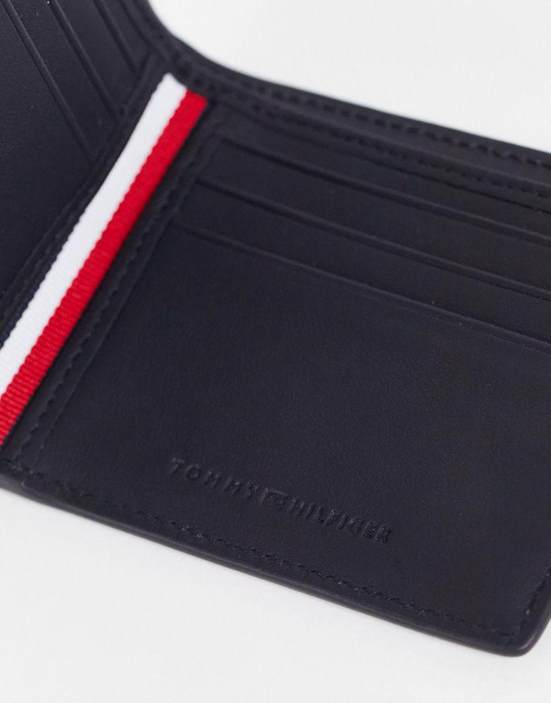 Tommy Hilfiger urban commuter wallet with flag stripe in black商品第2张图片规格展示