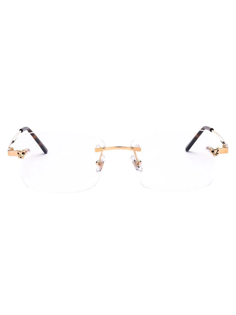 商品Cartier|Cartier Panthere Rectangle Frame Glasses,价格¥5527,第1张图片