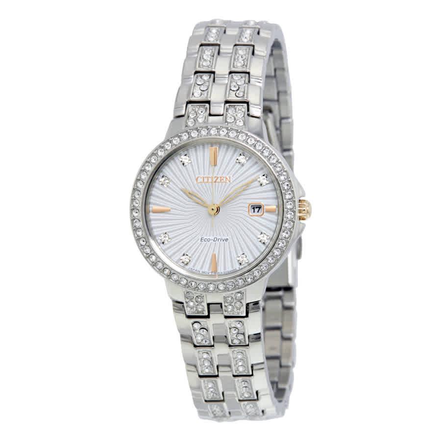 Silhouette Crystal Eco-Drive Ladies Watch EW2340-58A商品第1张图片规格展示