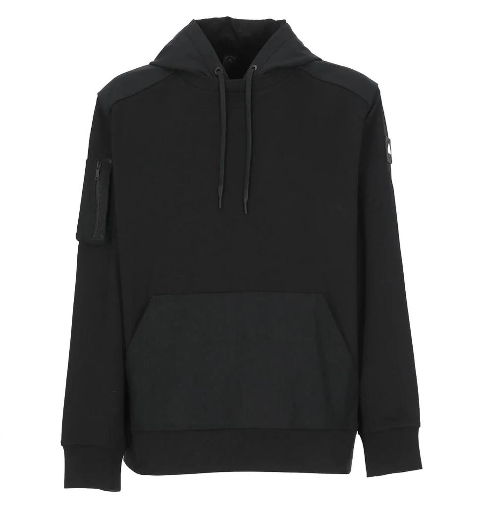 商品Moose Knuckles|Men's Perido Cotton Hoodie Sweatshirt In Black,价格¥2330,第1张图片