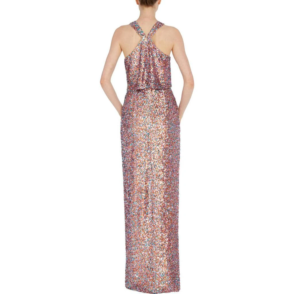 商品Monique Lhuillier|ML Monique Lhuillier Womens Sequin Halter Cocktail and Party Dress,价格¥1187,第2张图片详细描述