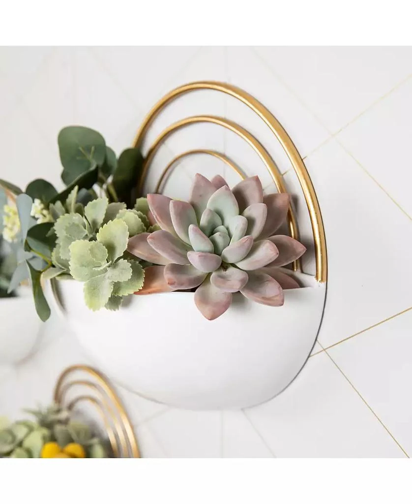Crescent 3-Piece Metal Wall Planter Set 商品