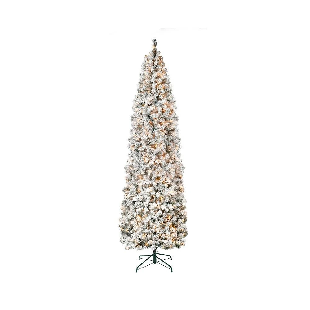 商品National Tree Company|First Traditions 9' Acacia Flocked Tree with Clear Lights,价格¥4097,第1张图片
