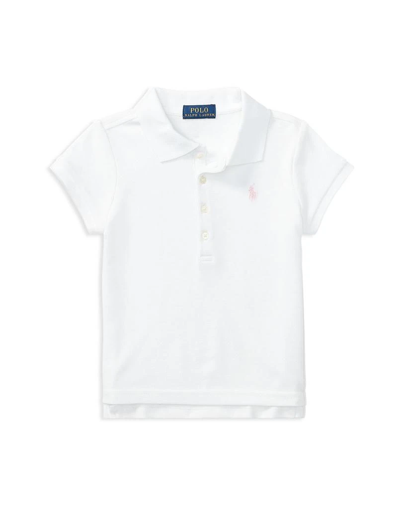 商品Ralph Lauren|大童Girls' Mesh Polo Knit Top - Big Kid,价格¥376,第1张图片详细描述