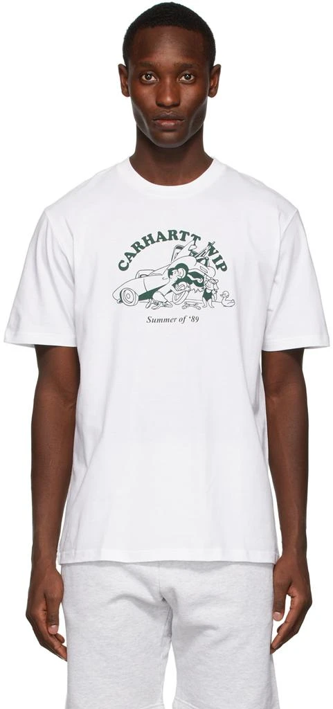 商品Carhartt WIP|White Flat Tire T-Shirt,价格¥278,第1张图片