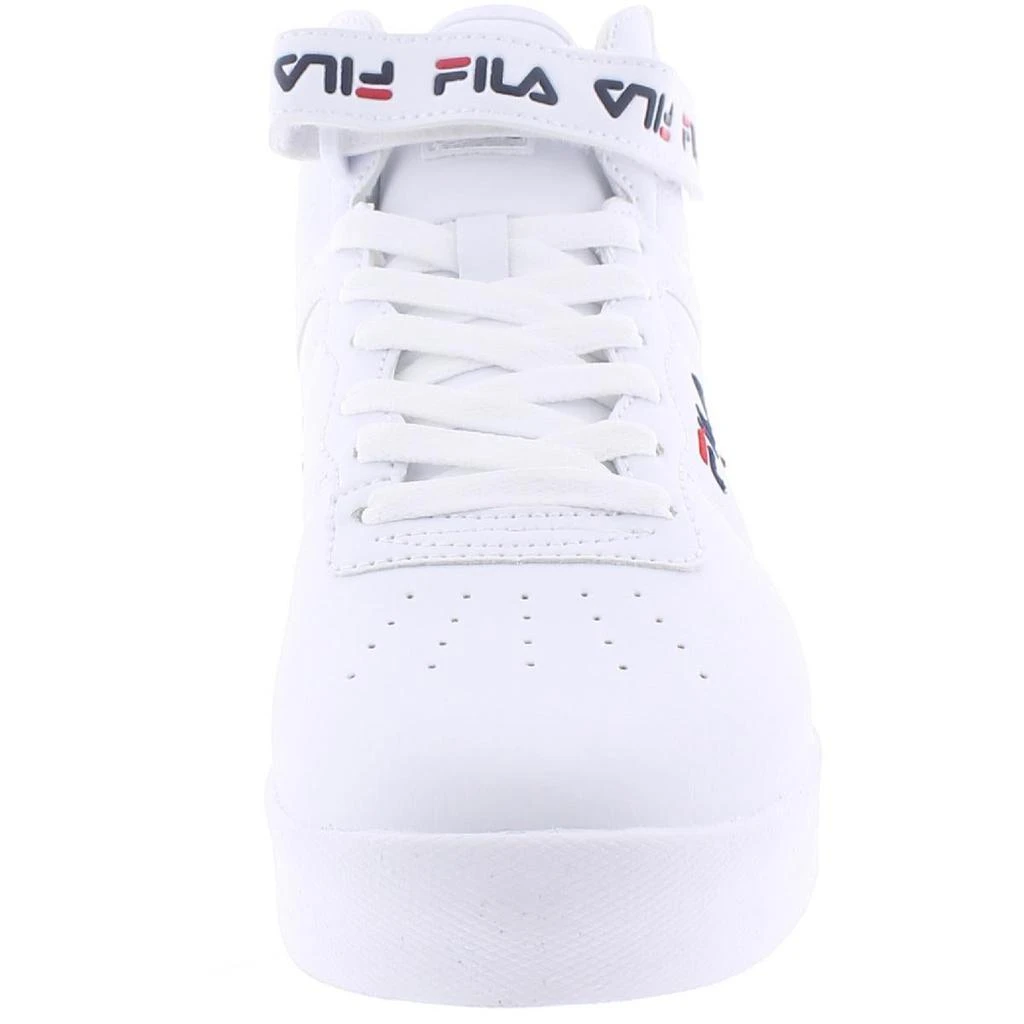 商品Fila|Fila Womens Vulc 13 Repeat Logo Faux Leather Mid Top Basketball Shoes,价格¥274,第3张图片详细描述