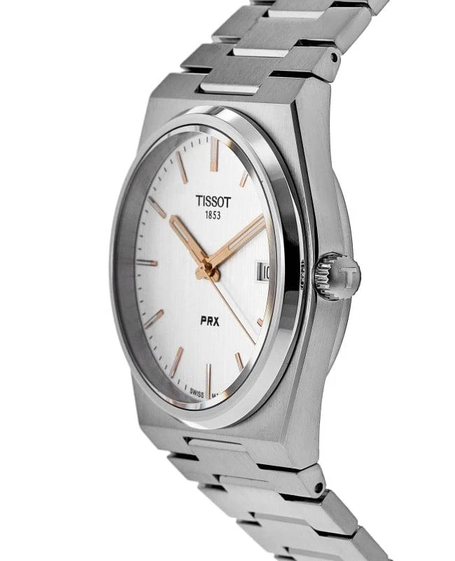 商品Tissot|Tissot PRX Quartz Silver Dial Steel Men's Watch T137.410.11.031.00,价格¥2234,第3张图片详细描述