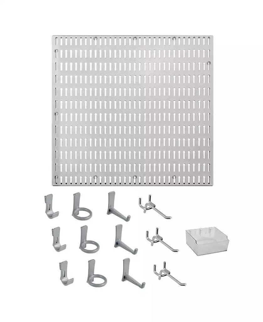 商品Allspace|14 Piece Garage Organizer Wall Storage System with Pegboard, Hooks and Hangers,价格¥409,第1张图片