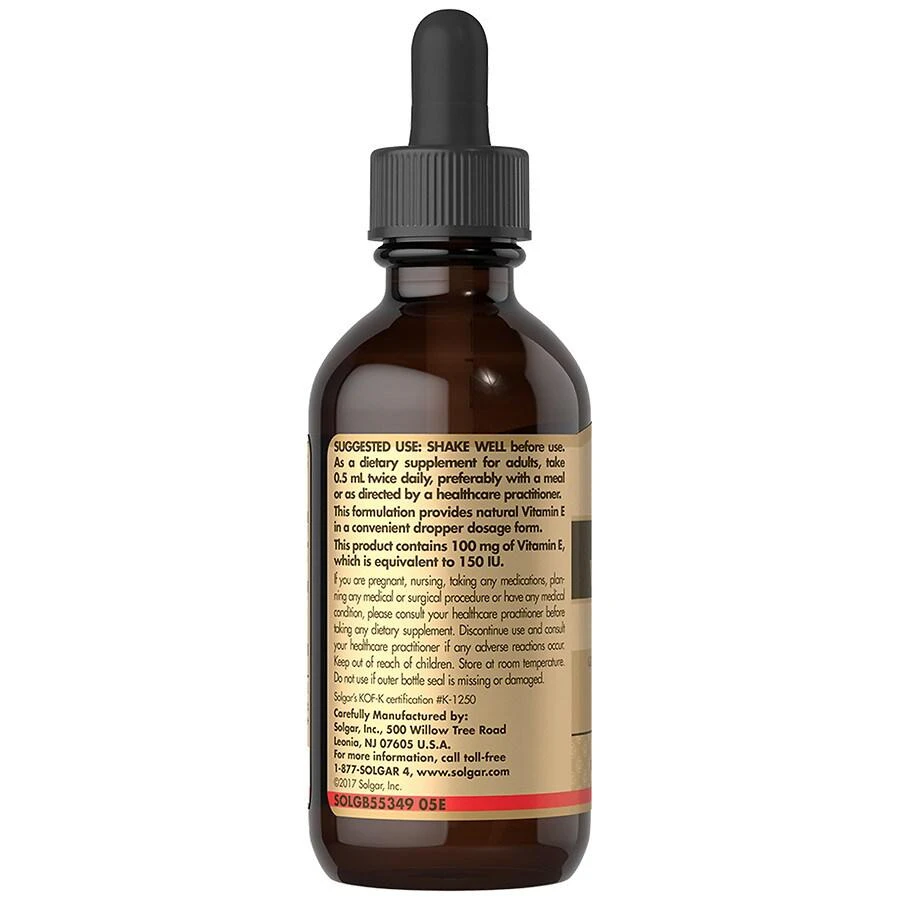 商品Solgar|Liquid Vitamin E (with dropper),价格¥111,第2张图片详细描述