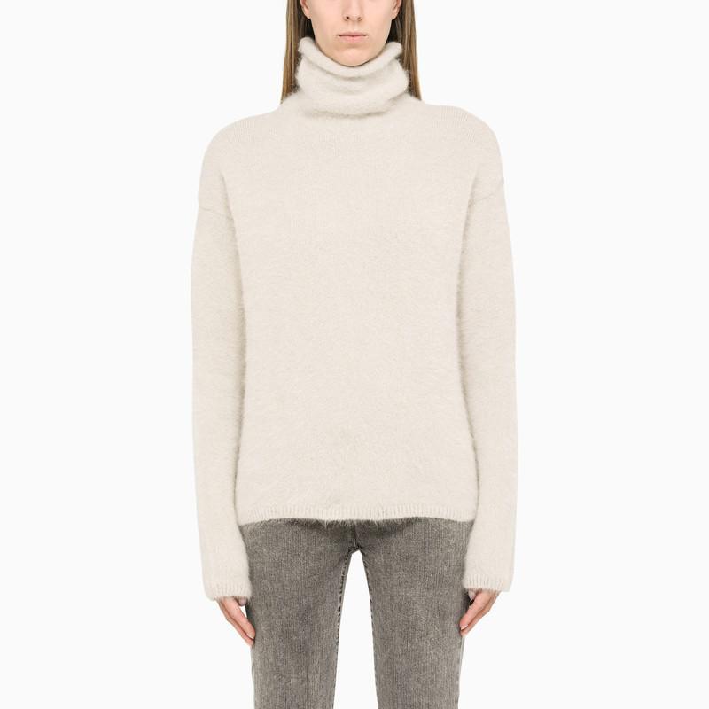 商品Max Mara|Turtleneck sweater in ecru angora,价格¥2213,第1张图片