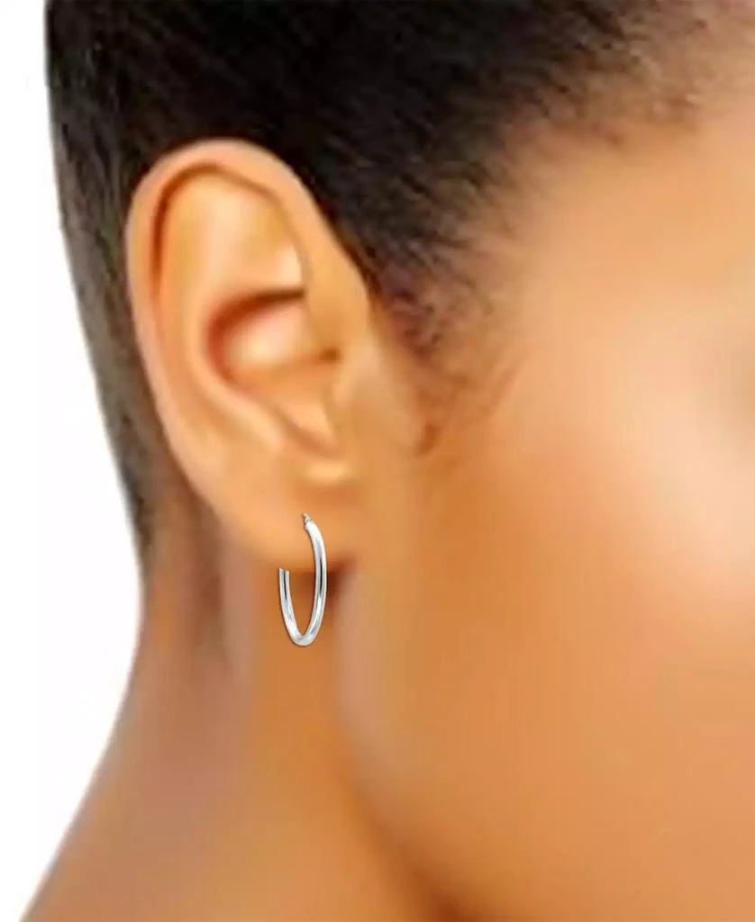 商品Giani Bernini|Polished Oval Medium Hoop Earrings, 25mm, Created for Macy's,价格¥158,第2张图片详细描述