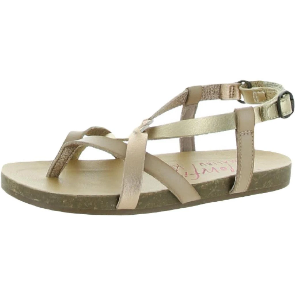 商品Blowfish|Blowfish Girls Granola Faux Leather Metallic Footbed Sandals,价格¥153,第1张图片