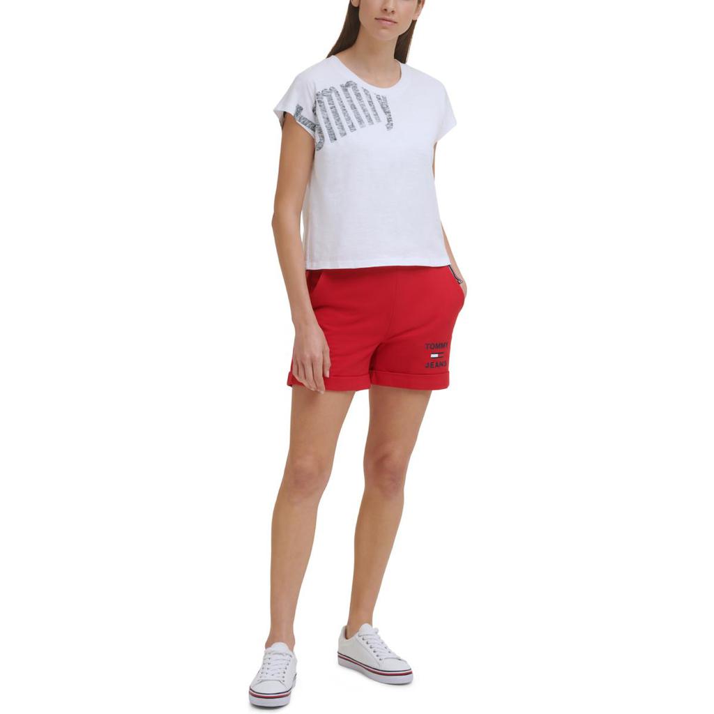 Tommy Jeans Womens Logo Slub T-Shirt商品第1张图片规格展示