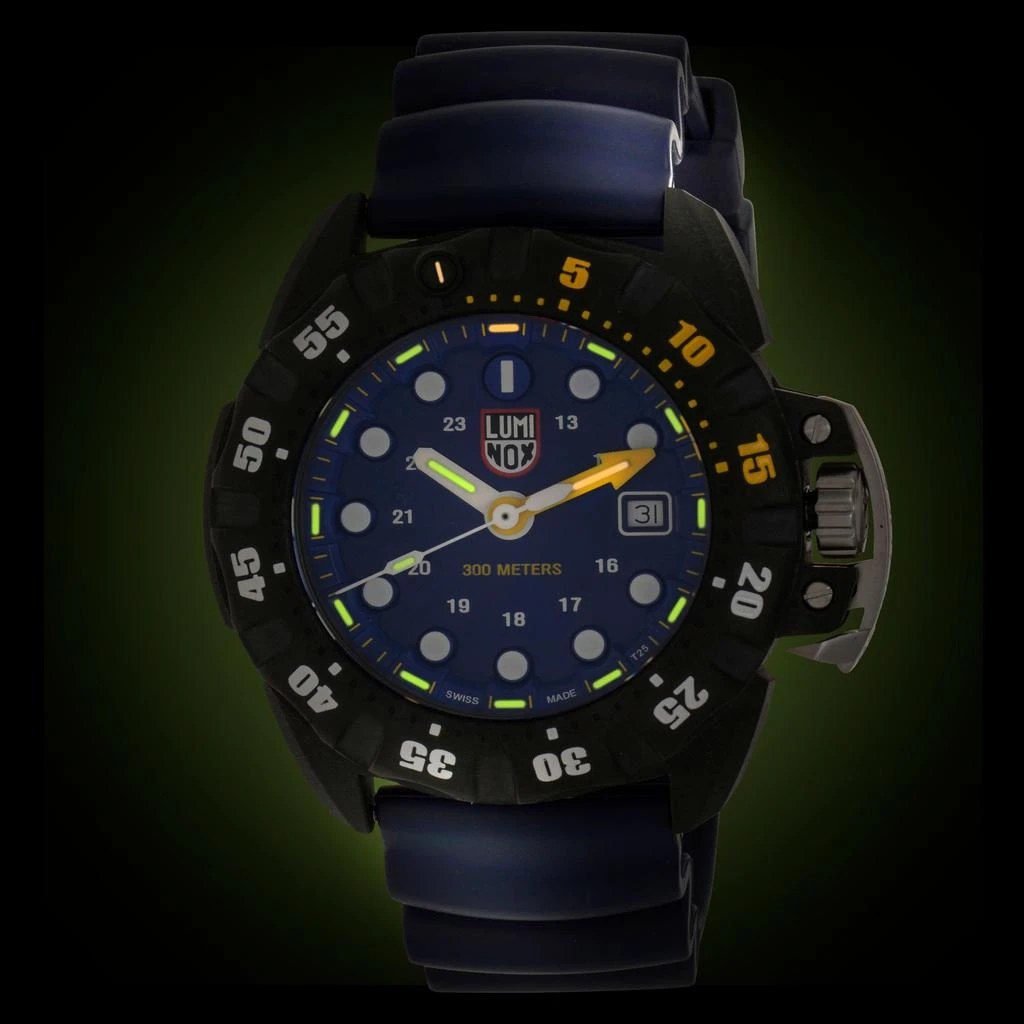 商品Luminox|Luminox Scott Cassell Deep Dive Blue 45mm Quartz Men's Watch XS.1553,价格¥2211,第2张图片详细描述