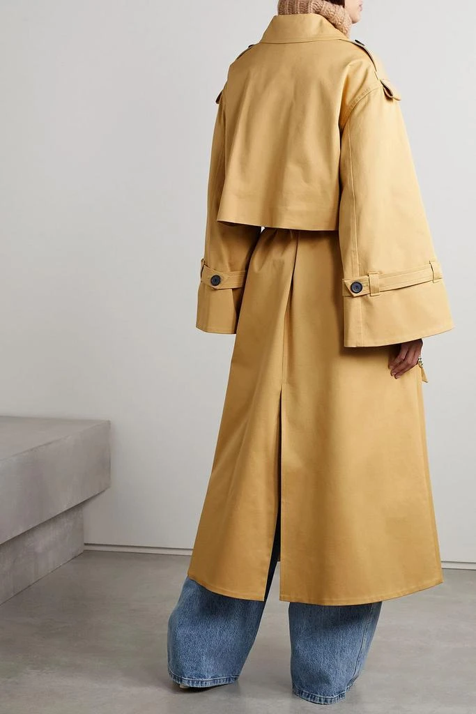 商品BY MALENE BIRGER|Alanis oversized double-breasted cotton-blend twill trench coat,价格¥4033,第3张图片详细描述