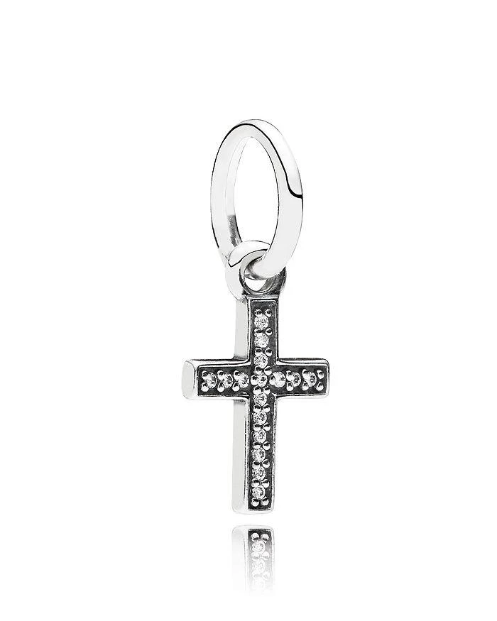 商品PANDORA|Moments Collection Sterling Silver & Cubic Zirconia Symbol of Faith Pendant ,价格¥299,第1张图片