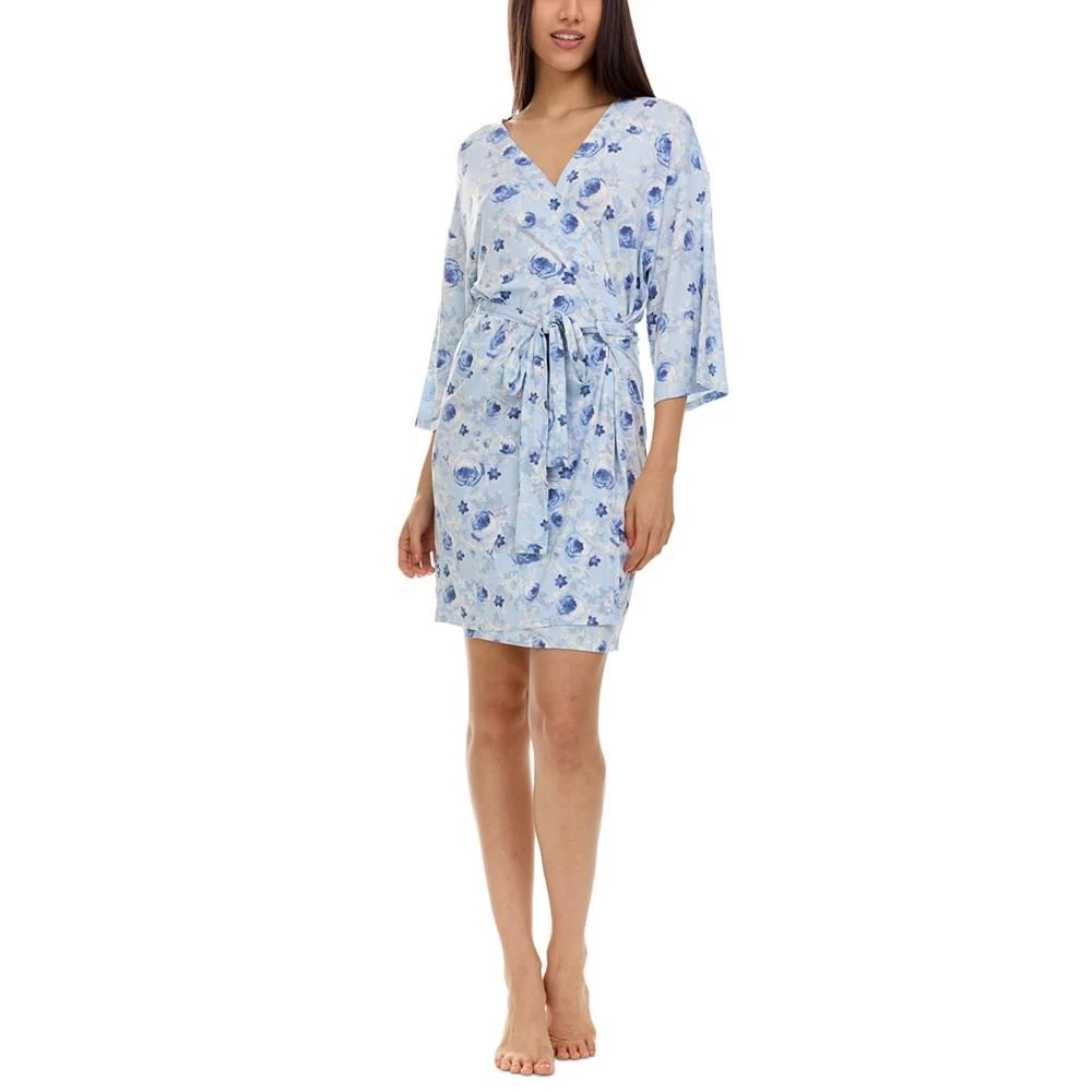 商品Flora Nikrooz|Adalynn Wrap Robe, Cami & Shorts Travel Pajama Set,价格¥78,第2张图片详细描述
