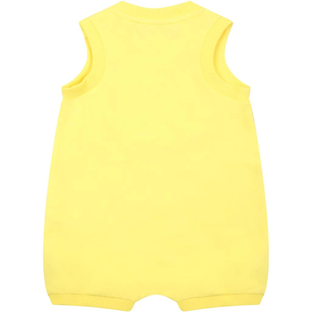 商品Moschino|Moschino Yellow Romper For Babykids With Teddy Bear,价格¥791,第2张图片详细描述