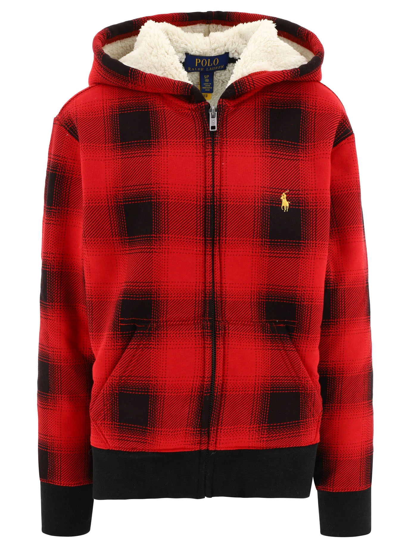 商品【商品预售7天】 Ralph Lauren|Ralph Lauren 男童卫衣 883090001OMBREPLAIDMARTINRED 红色,价格¥627,第1张图片