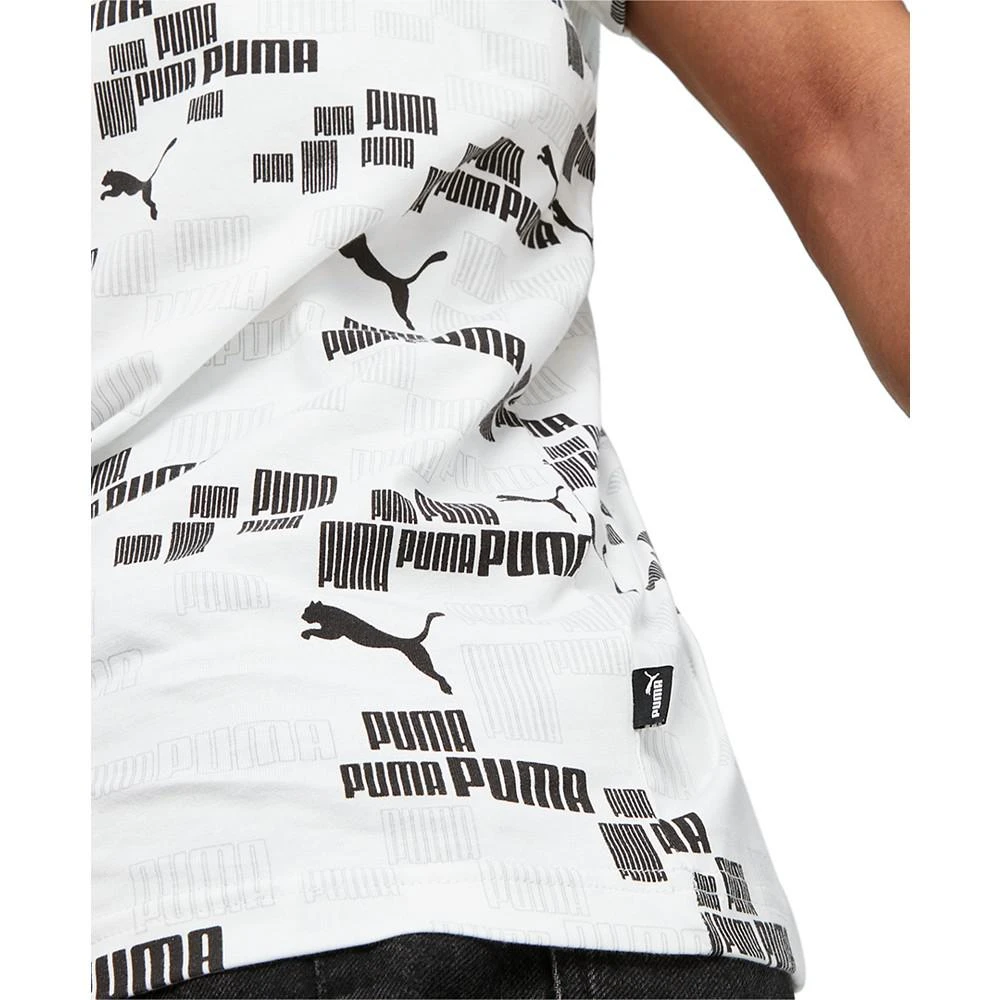 商品Puma|Men's ESS Logo Lab Allover Print Cotton T-Shirt,价格¥155,第4张图片详细描述