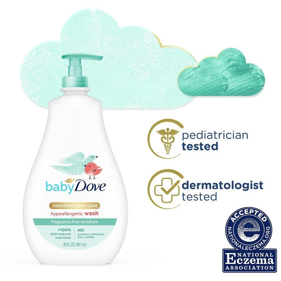 商品Dove|Baby Wash Moisture Fragrance Free,价格¥64,第5张图片详细描述