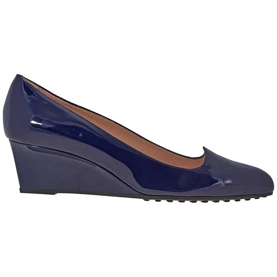 商品Tod's|Womens Suede Wedge in Blue,价格¥1050,第2张图片详细描述