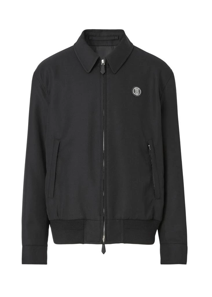 商品Burberry|Monogram motif wool gabardine harrington jacket,价格¥15473,第1张图片