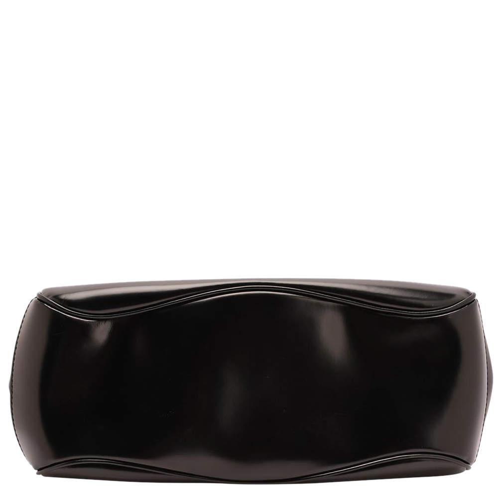 Gucci Black Smooth Calfskin Leather Caspian Medium Lady Lock Bag商品第4张图片规格展示