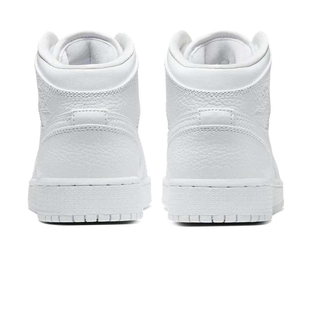 商品Jordan|Air Jordan 1 Mid Triple White (GS),价格¥991,第4张图片详细描述