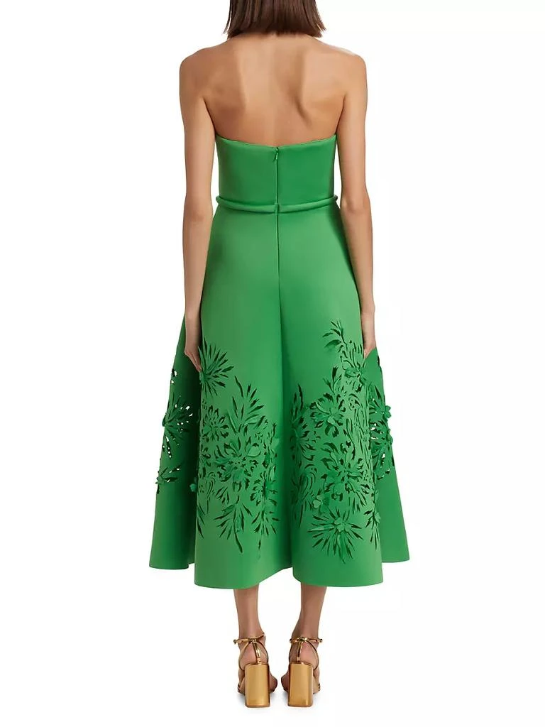 商品Badgley Mischka|Laser-Cut Scuba Strapless Cocktail Dress,价格¥3713,第5张图片详细描述