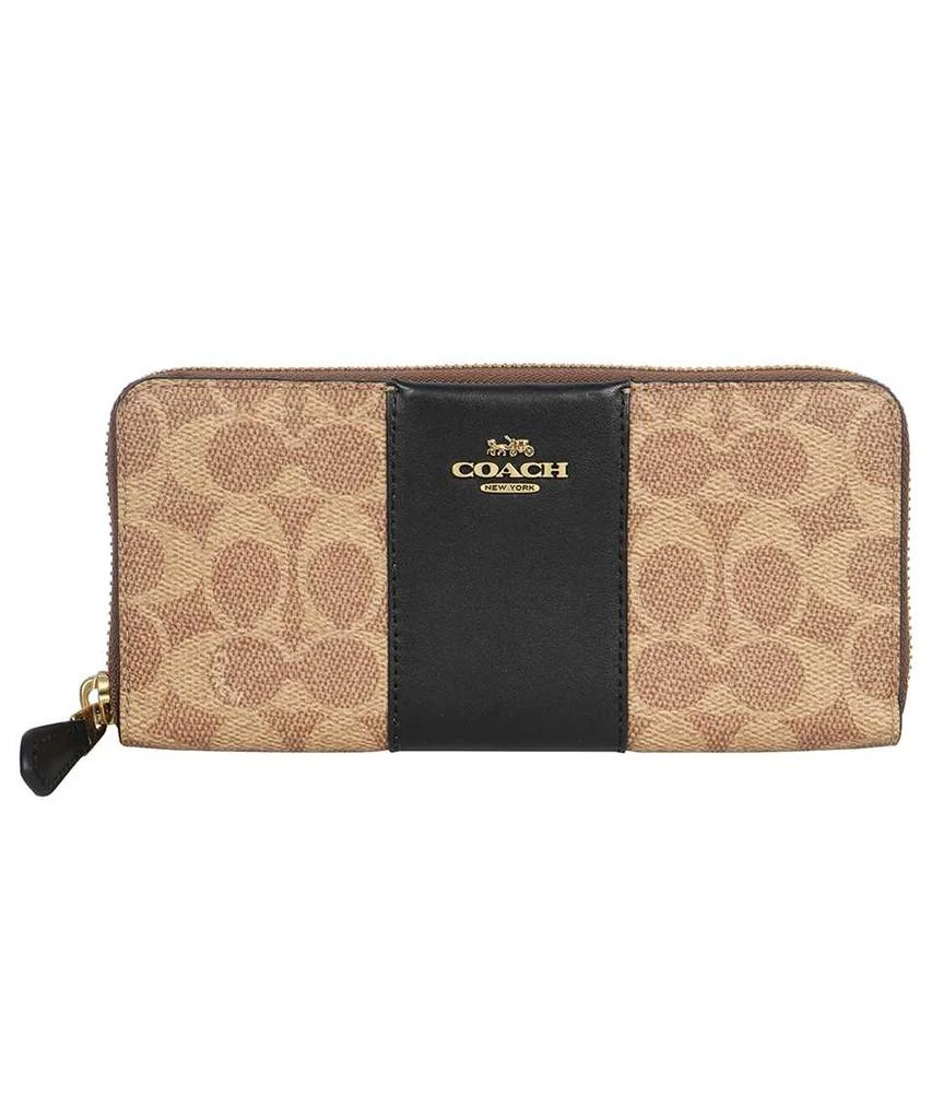 商品Coach|COACH SIGNATURE SLIM ACCORDION ZIP Wallet,价格¥1695,第1张图片