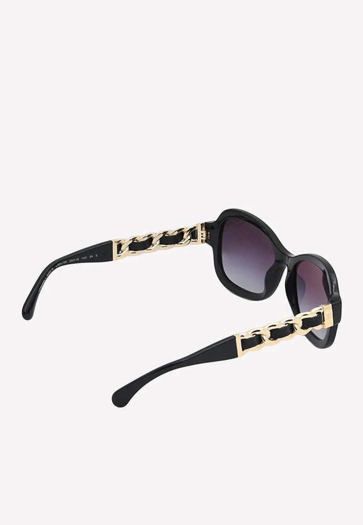 商品Chanel|Rectangular Chain Sunglasses,价格¥3182,第2张图片详细描述