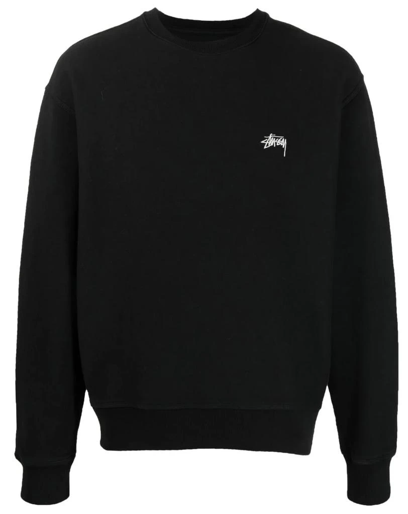 商品STUSSY|stock logo crew black,价格¥1099,第1张图片