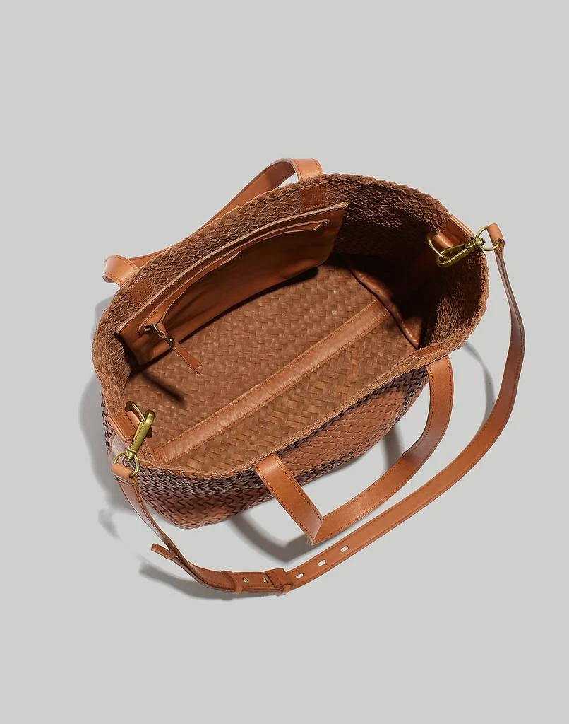 商品Madewell|The Medium Transport Tote: Woven Leather Edition,价格¥908-¥1388,第2张图片详细描述