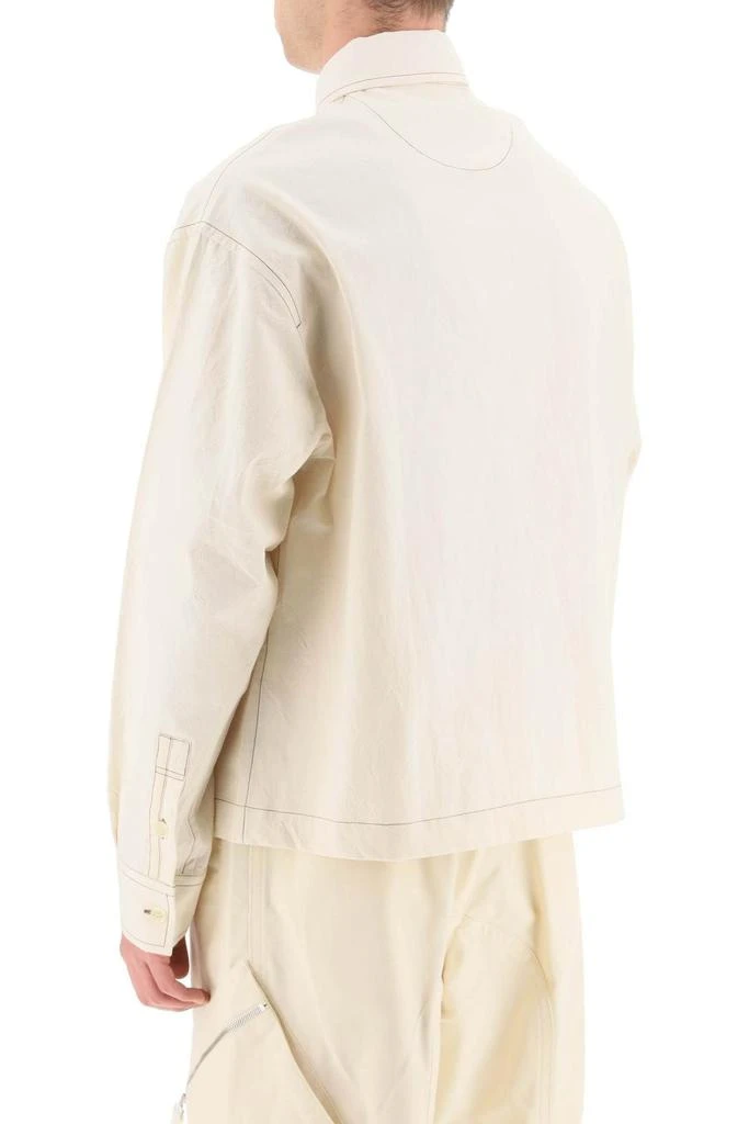 商品Jacquemus|'LA CHEMISE PAPIER' COTTON SHIRT,价格¥2122,第4张图片详细描述