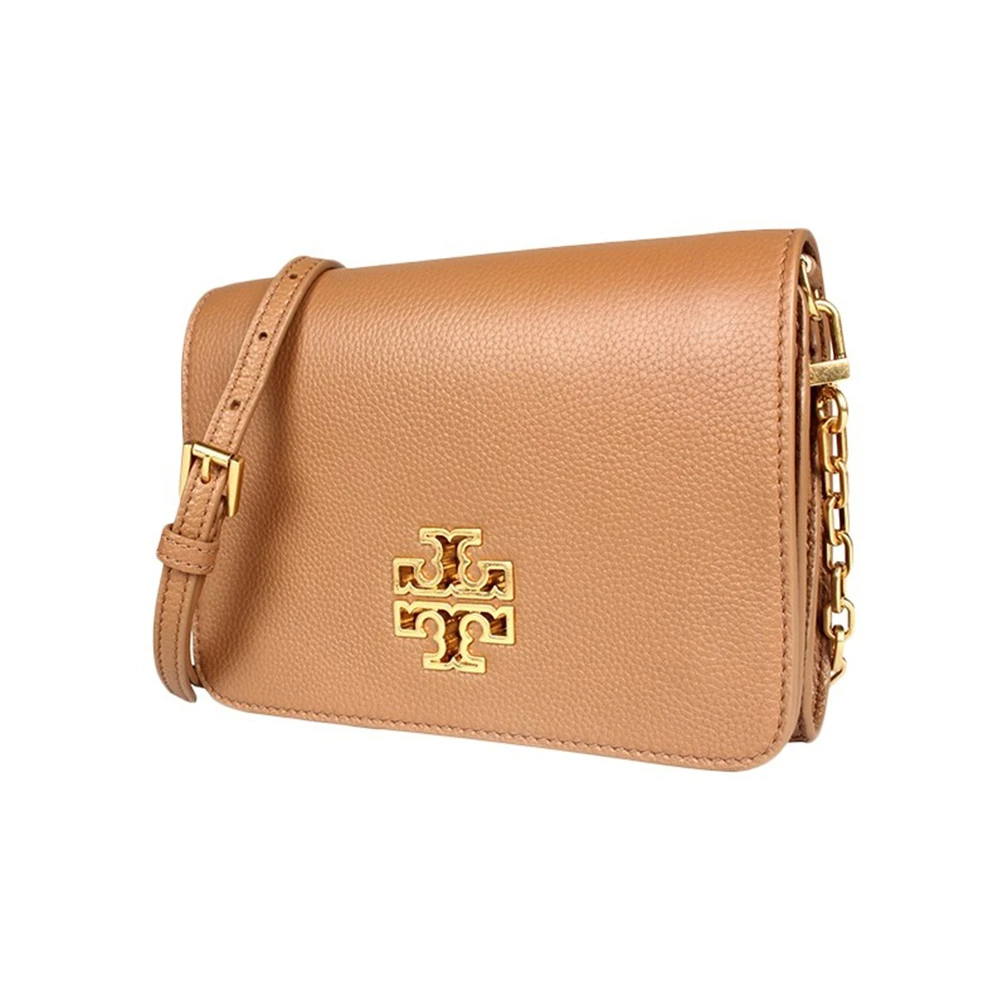 TORY BURCH 女士浅棕色皮革单肩斜挎包 60405-203 商品