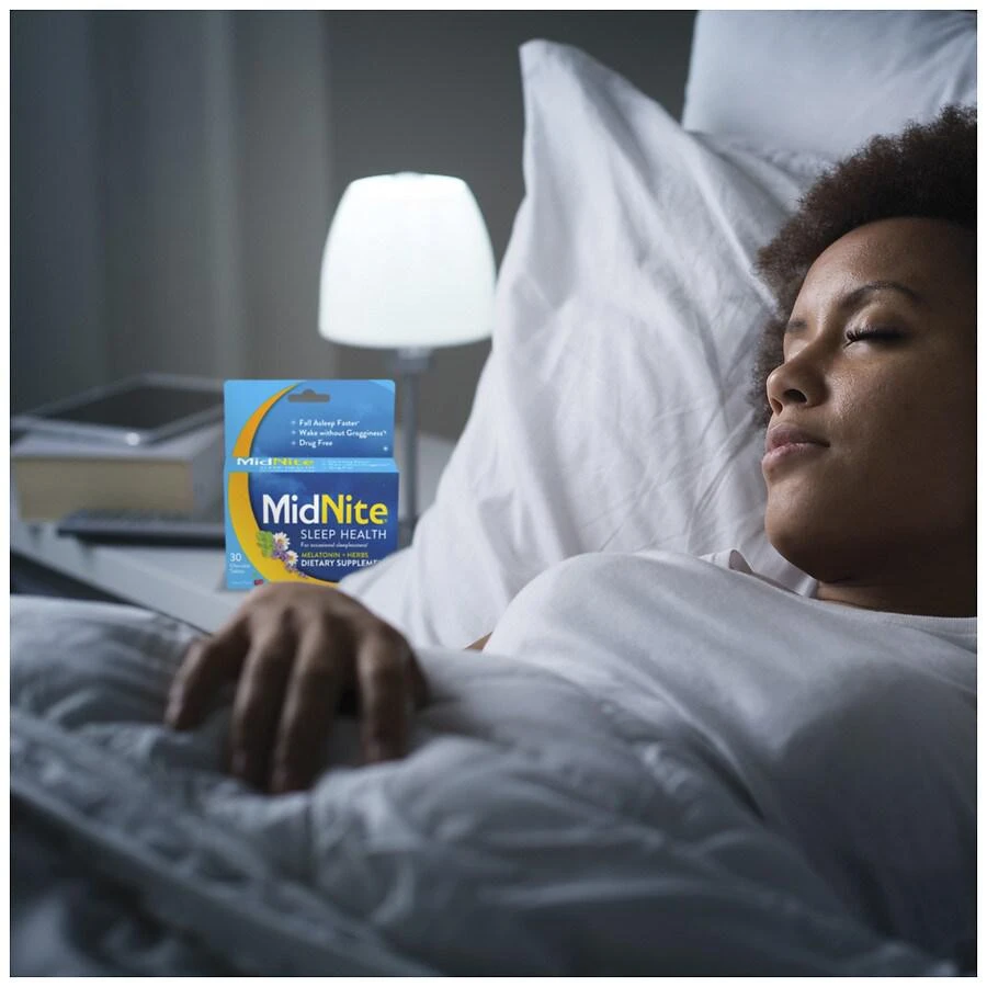 商品Midnite|Drug-Free Sleep Aid Supplement, 1.5mg Melatonin + Herbs Cherry,价格¥74,第5张图片详细描述