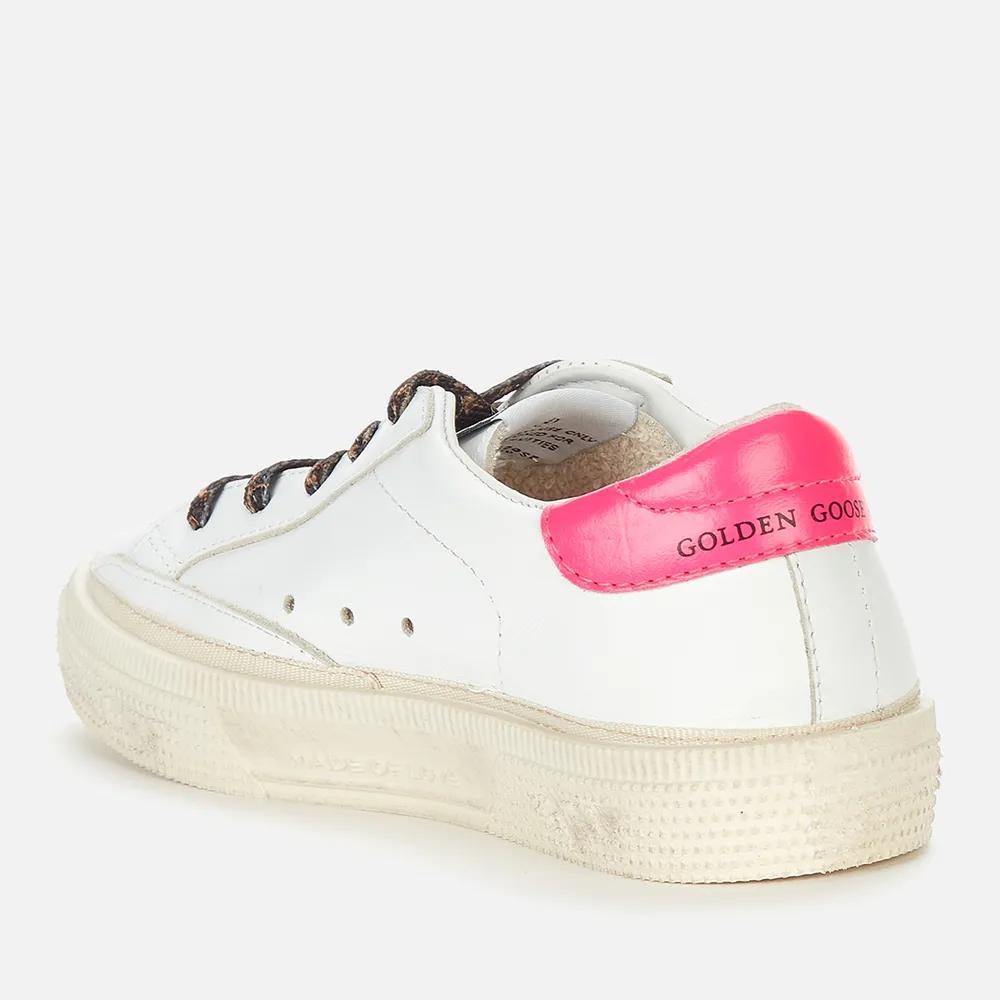 商品Golden Goose|Golden Goose Kids' May Leather Glitter Trainers,价格¥1782,第4张图片详细描述