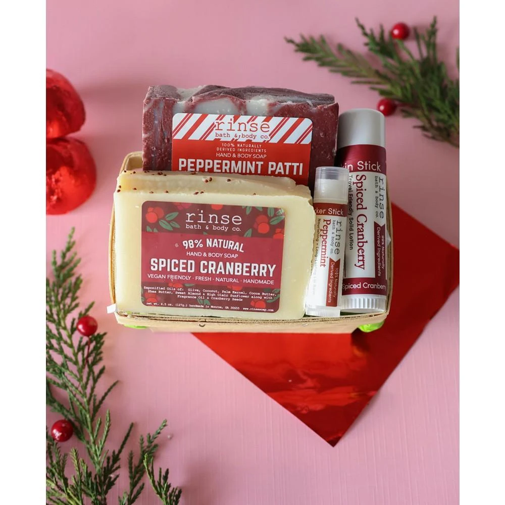 商品Rinse Bath & Body Co.|Spiced Cranberry & Peppermint Gift Set,价格¥101,第3张图片详细描述