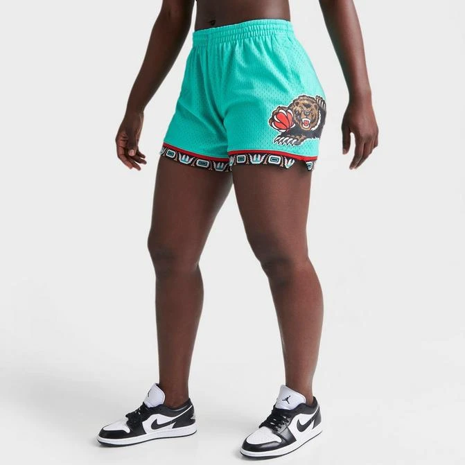 商品Mitchell and Ness|Women's Mitchell & Ness Vancouver Grizzlies 1995-96 Swingman Shorts,价格¥261,第1张图片