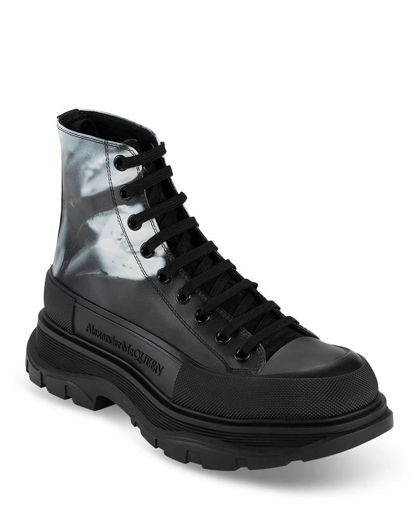 商品Alexander McQueen|Men's Tread Slick Lace Up Boots,价格¥7886,第1张图片