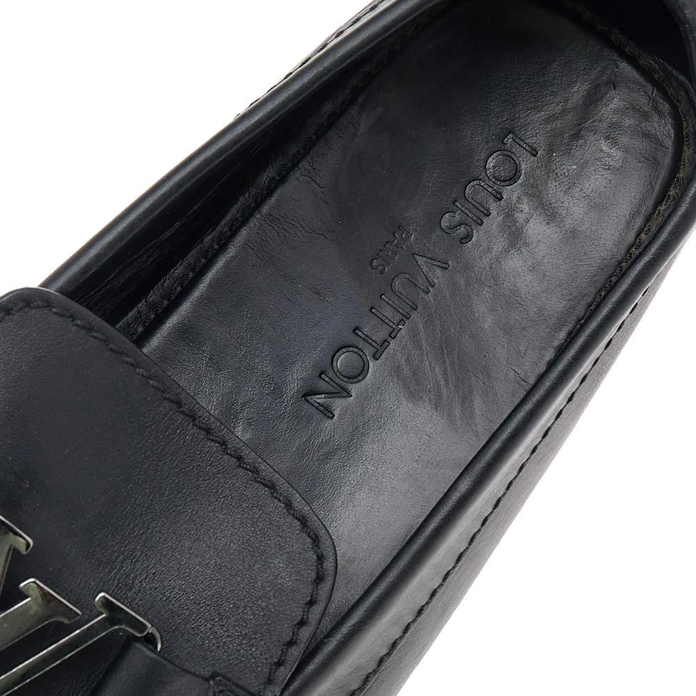 Louis Vuitton Black Leather Monte Carlo Slip on Loafers Size 45 商品