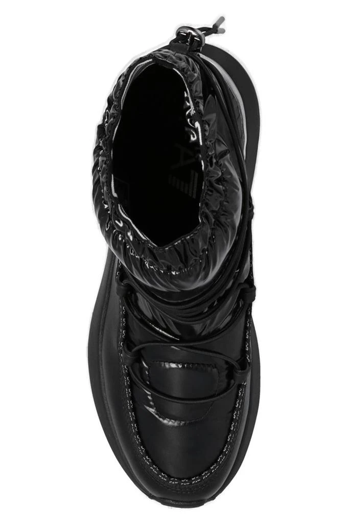 商品Emporio Armani|Ea7 Emporio Armani Logo-Printed Drawstring Quilted Snow Boots,价格¥1819,第4张图片详细描述
