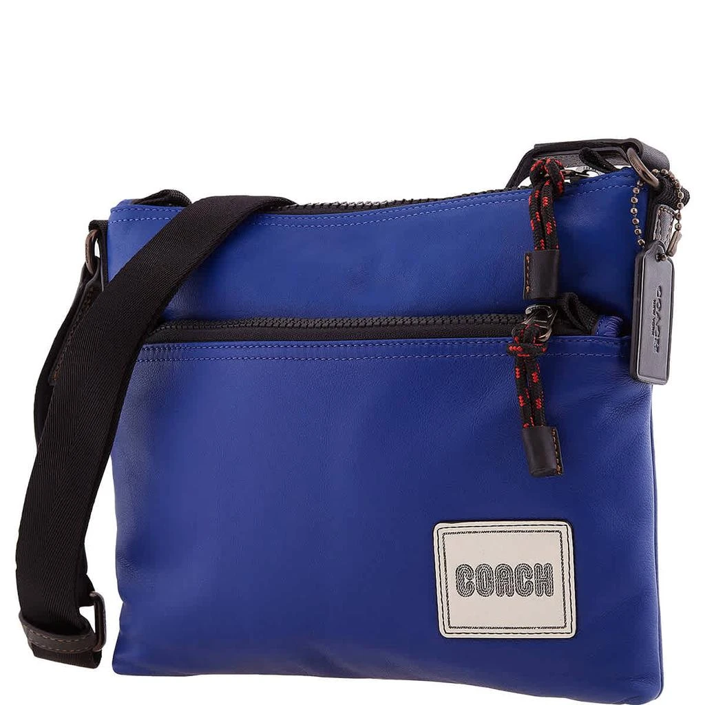 商品Coach|Coach Men's Coach Patch Pacer Crossbody Bag in Black Copper/Sport Blue,价格¥1705,第3张图片详细描述