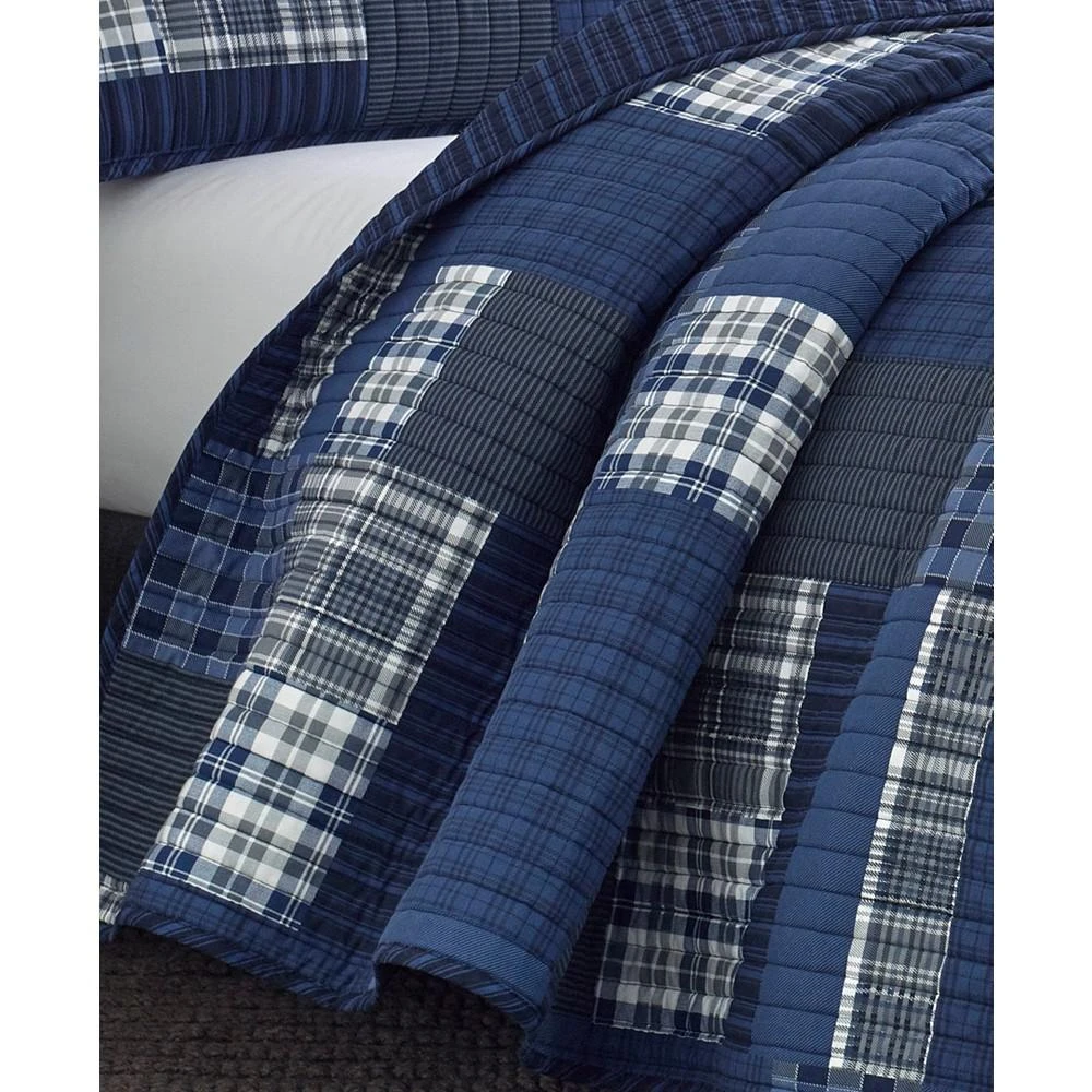 Eastmont Navy Reversible 3-Piece King Quilt Set 商品